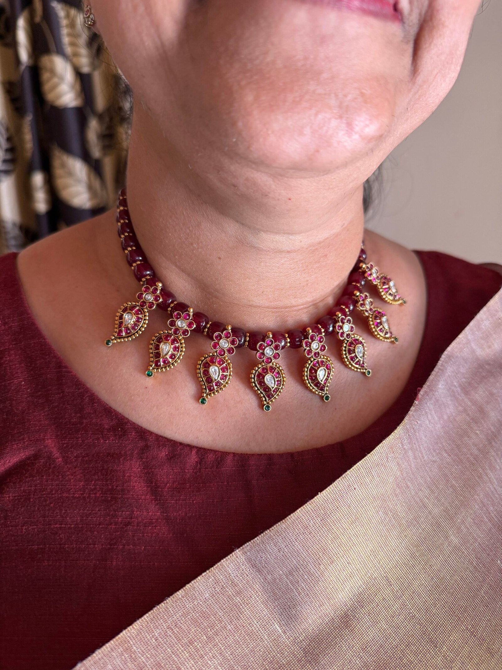 Beaded kemp elegance