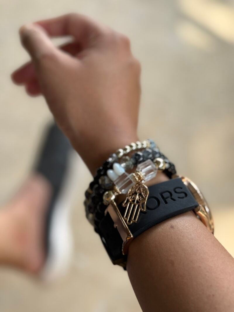 Stackable bracelet black