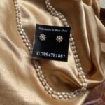 Pearl mala + earring