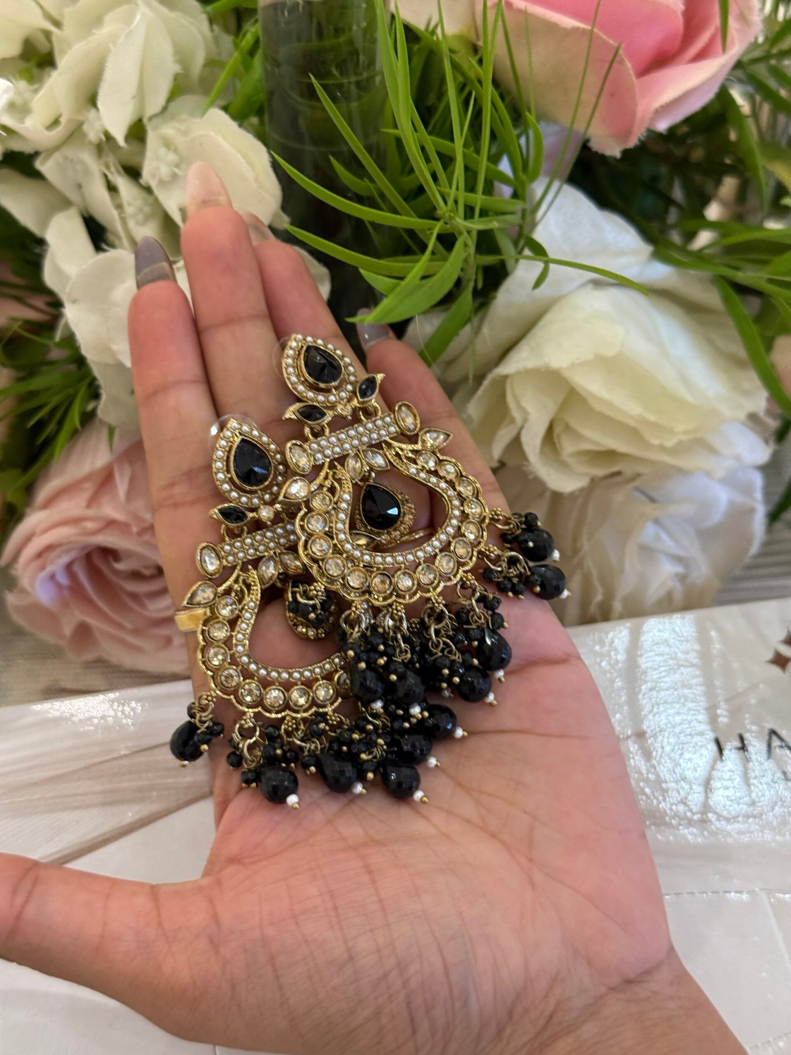 Black earrings