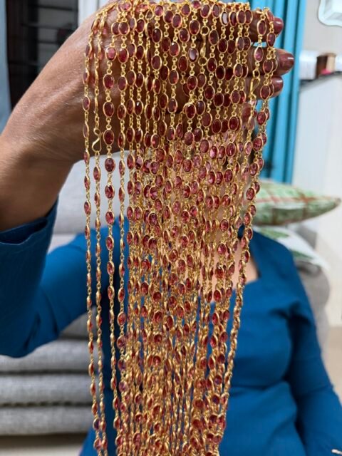 Reddish maroon mala (16)