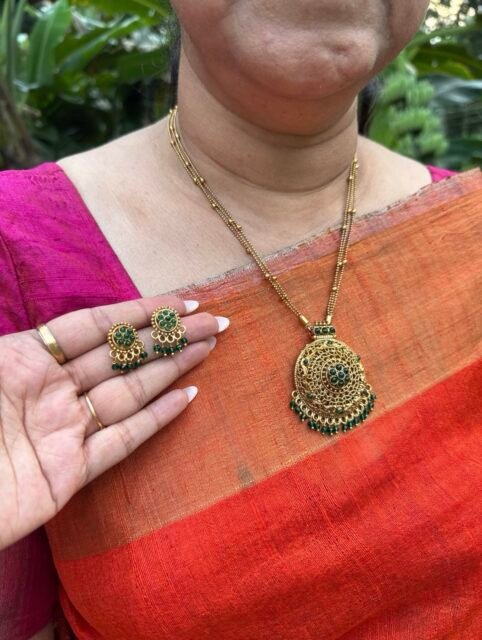 Antique gold mala