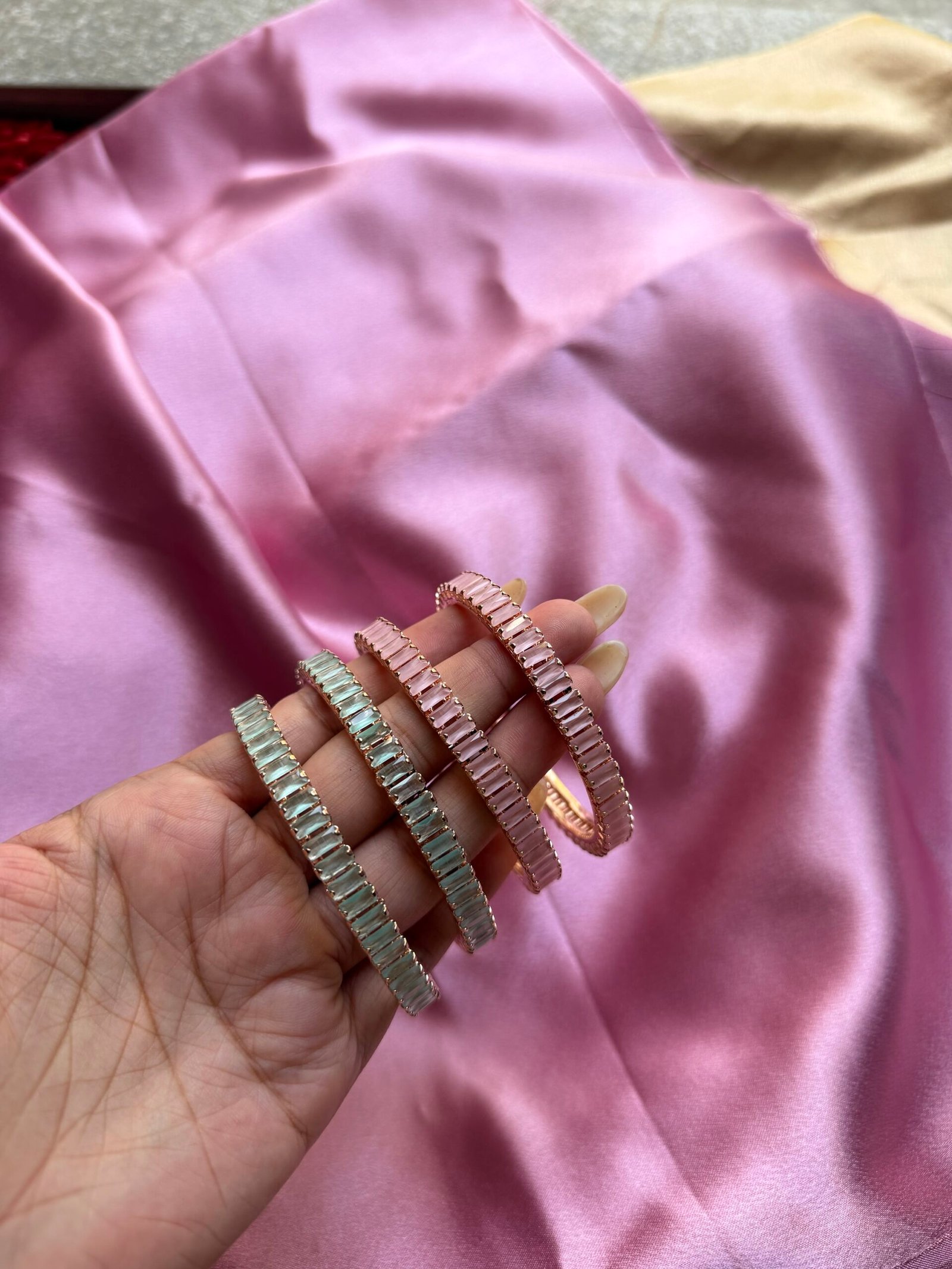 Pastel pink premium bangle