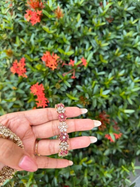 Premium floral bangle
