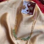 Multicolour mala with Navaratna earring