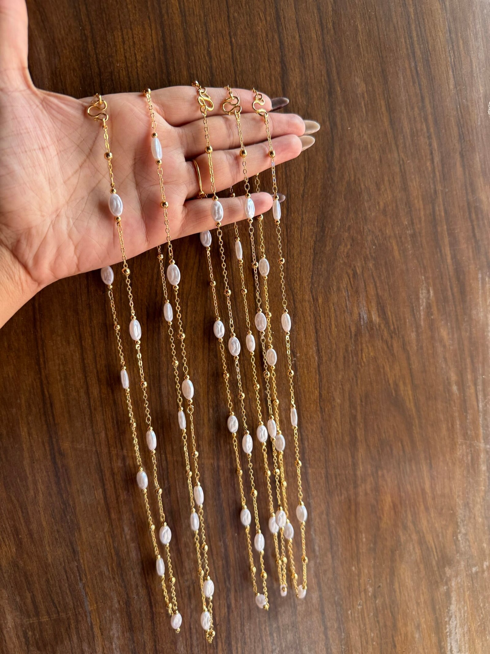 Baroque pearl mala ( 22)