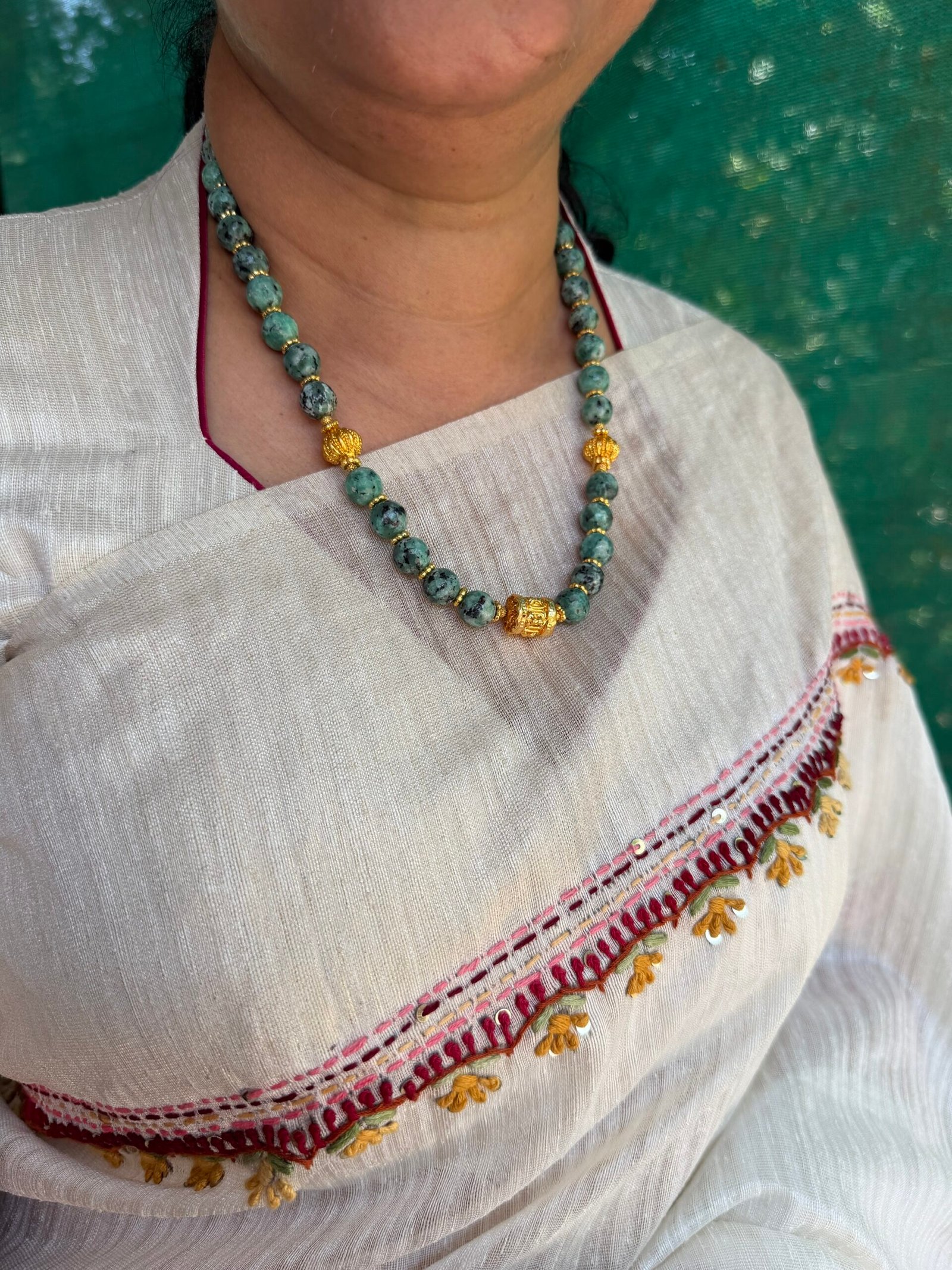Onyx mala with beads