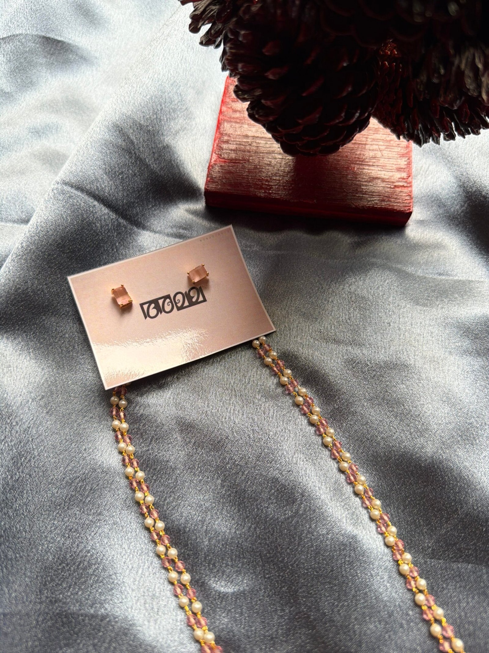 Pastel pink and pearls