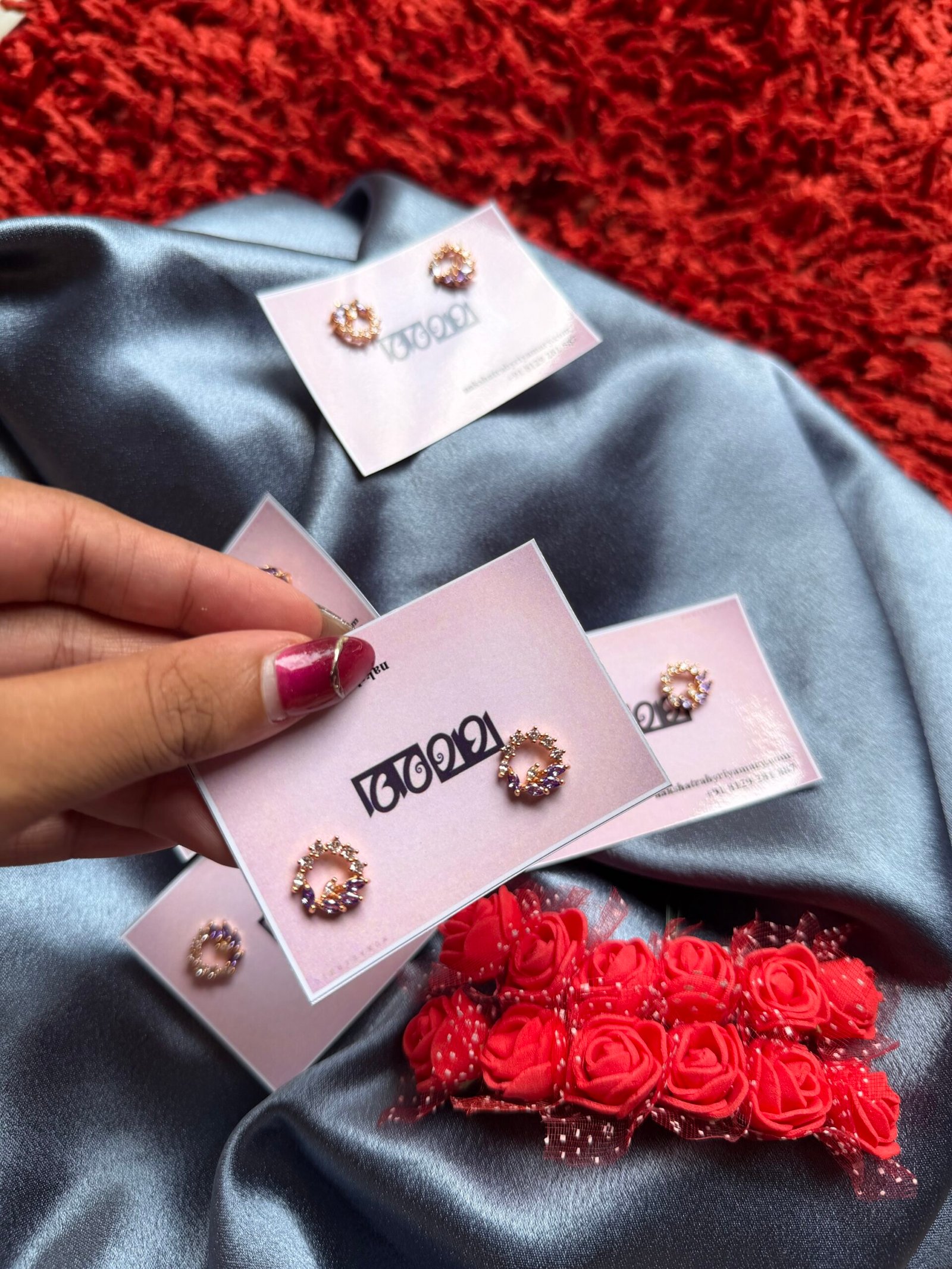 Lilac lustre stud (4s)