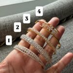 Diamond replica bangles