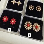 Pearl and coral stud