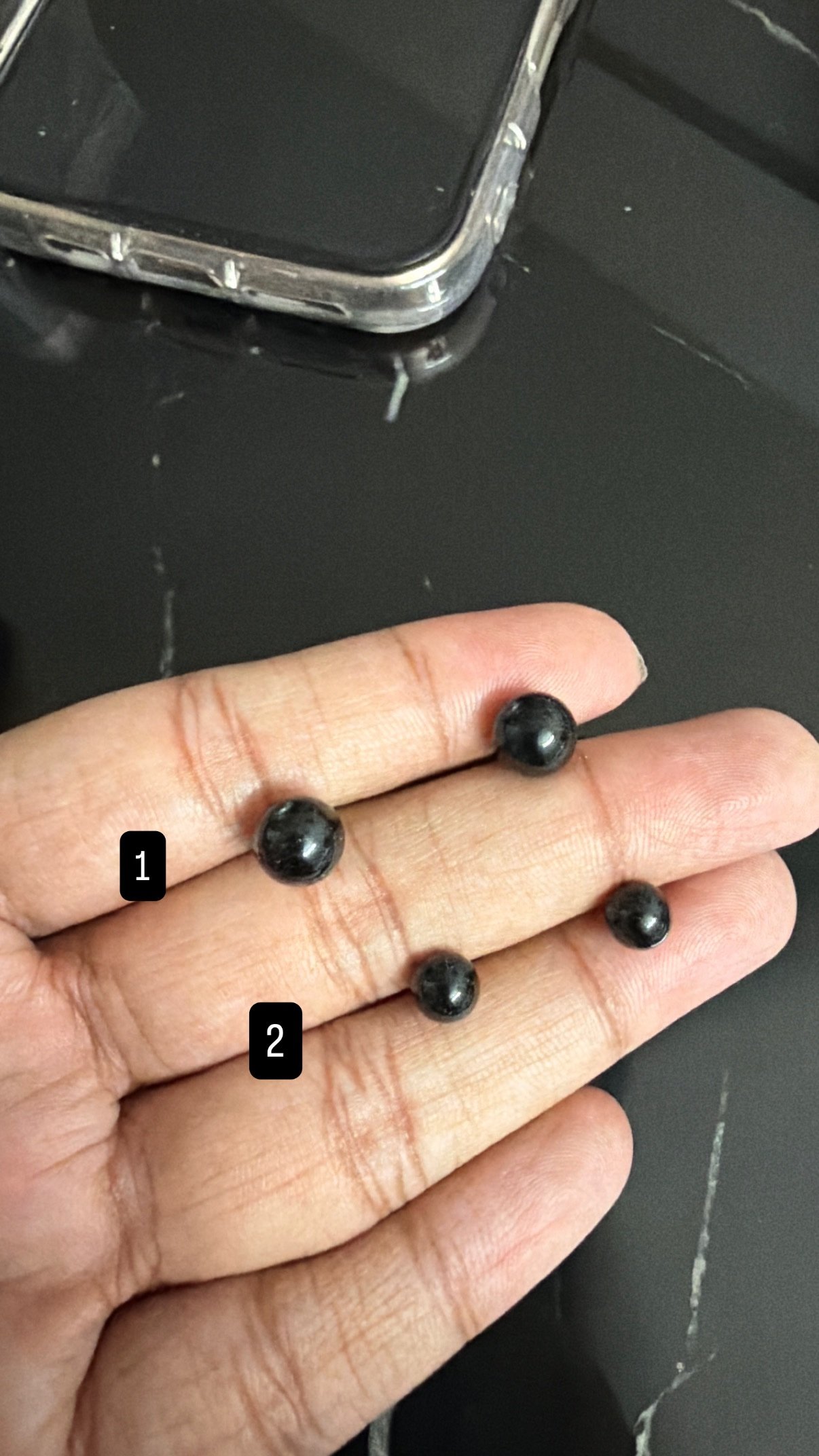 Black stud