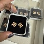 Pearl square stud