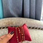 Black and Ruby bangle