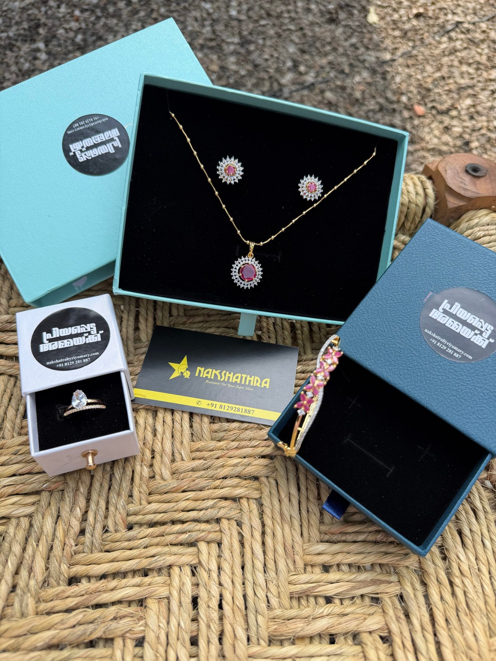 Diamond replica gift set Ruby full  (1)
