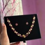 Ruby and pearl gift set