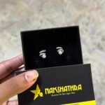 Silver pearl stud