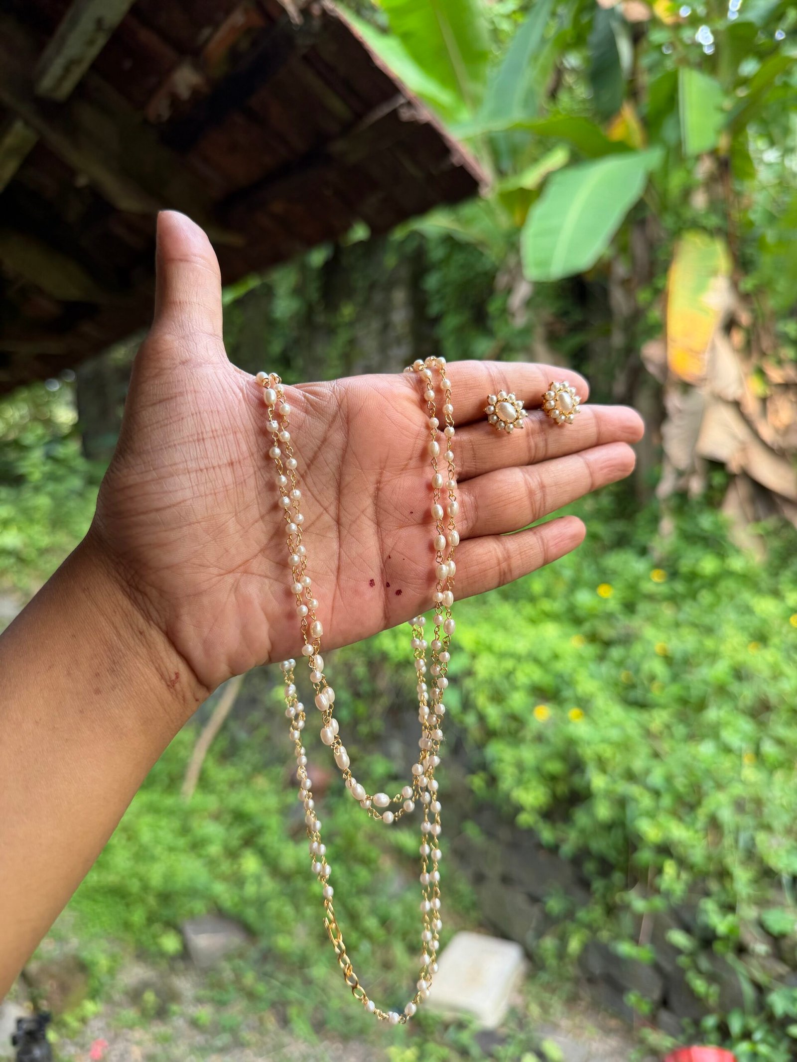 Daisy pearl set